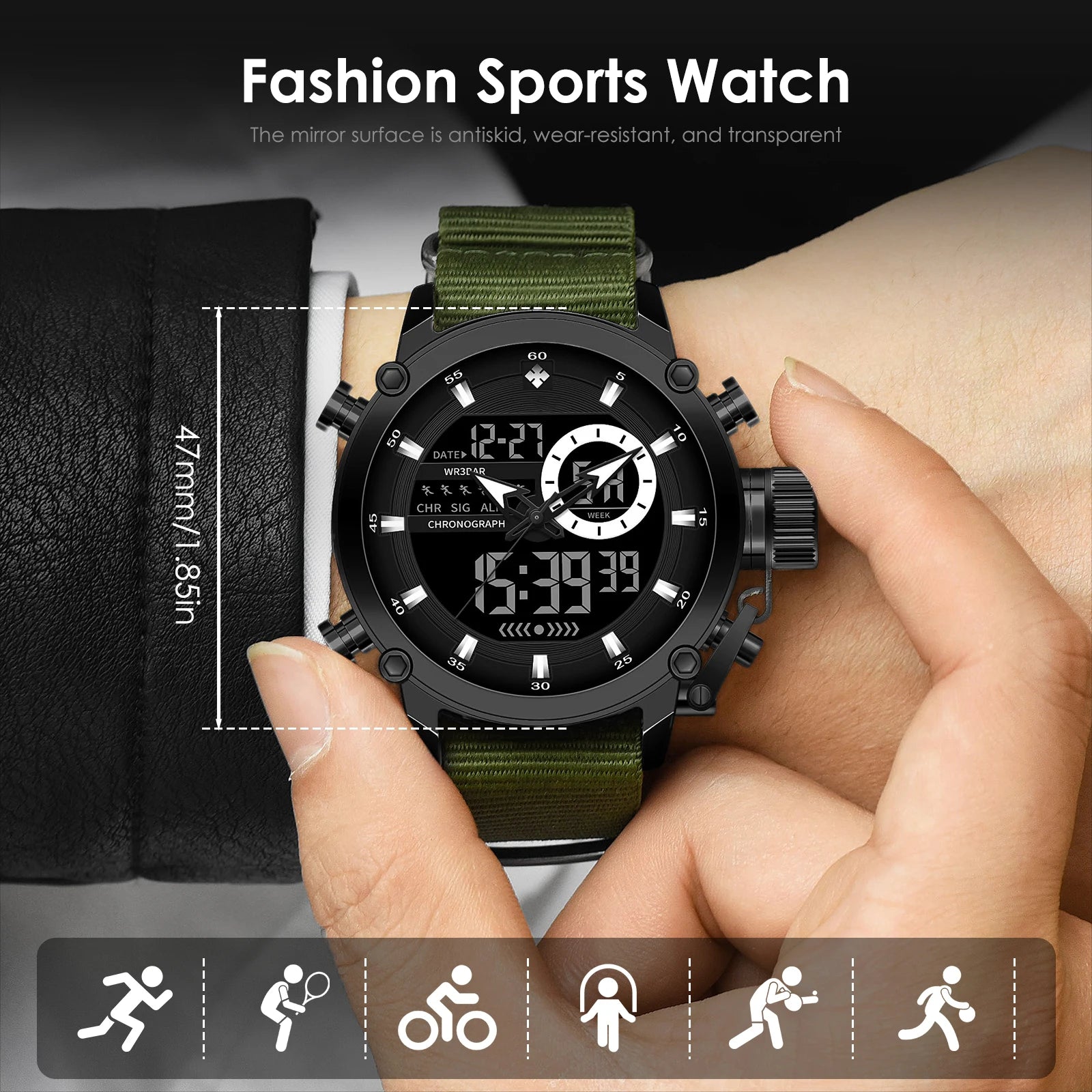 Men's Sports Digital Watch