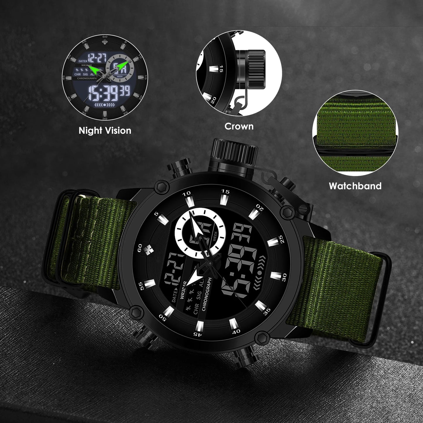 Men's Sports Digital Watch