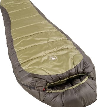 Coleman North Rim 0°F Big & Tall Sleeping Bag, Cold-Weather Mummy Sleep Sack with No-Snag Zipper & Adjustable Hood for Warmth & Ventilation