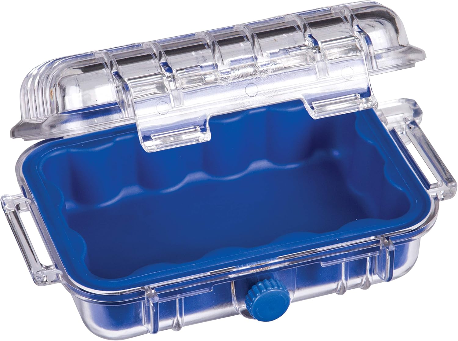 Flambeau Outdoors 102HD HD Tuff Box 100 with Zerust Anti-Corrosion Liner, Dry Box Storage, X-Small, Blue/Clear - Image 2